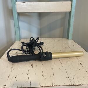 Bio Ionic Gold Pro Styling Wand‎ Model Z-GPT-CW-1.0 1 In Curling Iron EUC